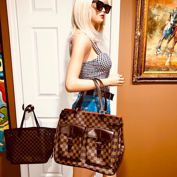 👜👜👜Authentic Louis Vuitton Uzes Tote Bag Damier Ebene - Picture 13 of 15